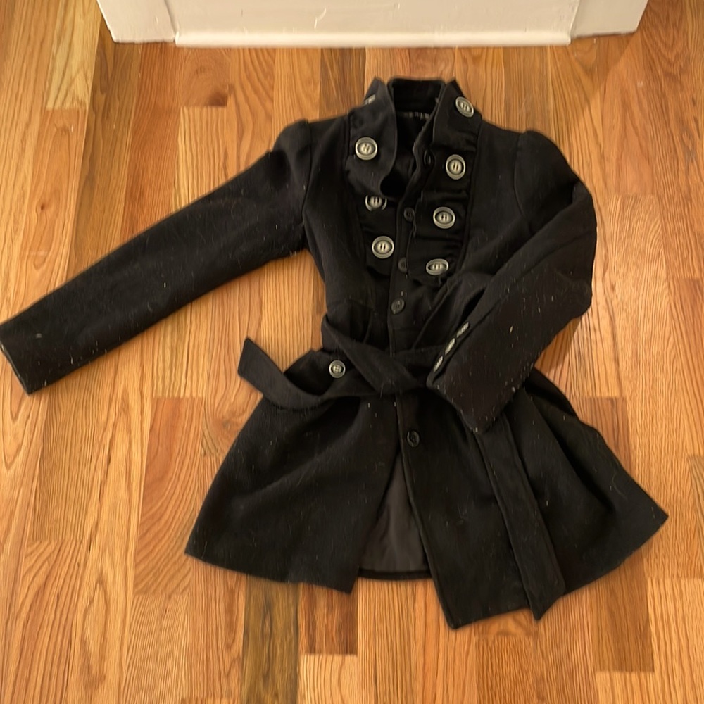 Black Small CHIME Pea Coat
